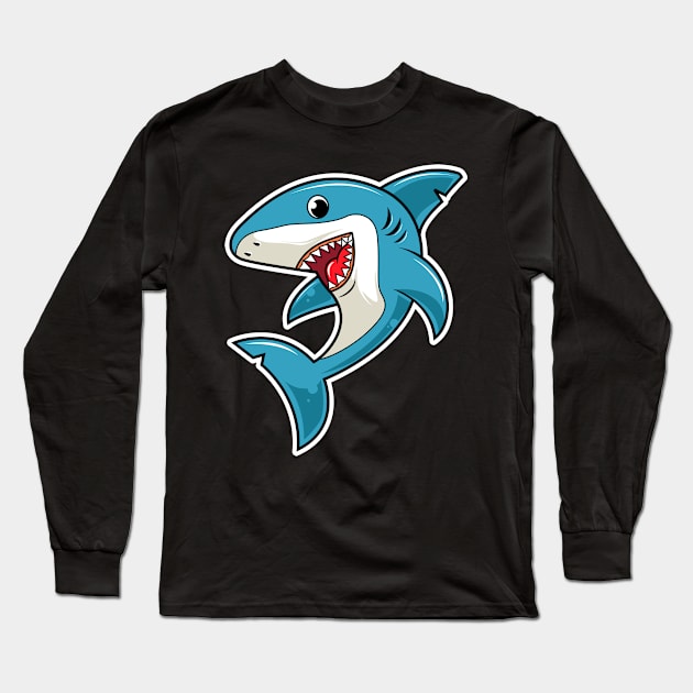 Shark Long Sleeve T-Shirt by MyBeautifulFiles